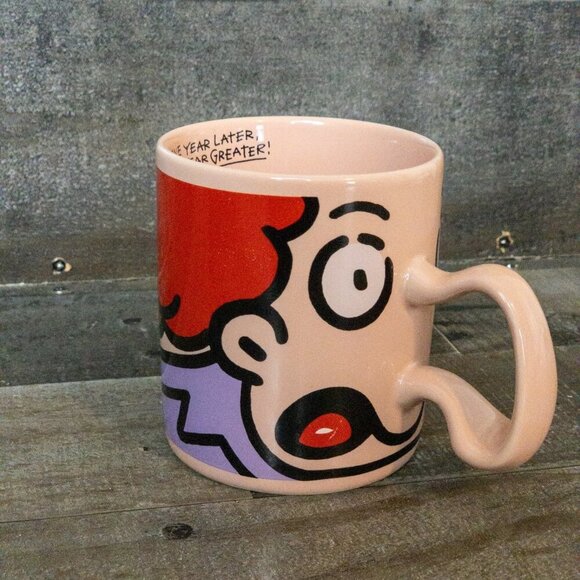 STANLEY PAPEL VINTAGE DAKIN BIG NOSE GIFT COFFEE MUG TEA CUP KITCHEN CERAMIC - Picture 1 of 7